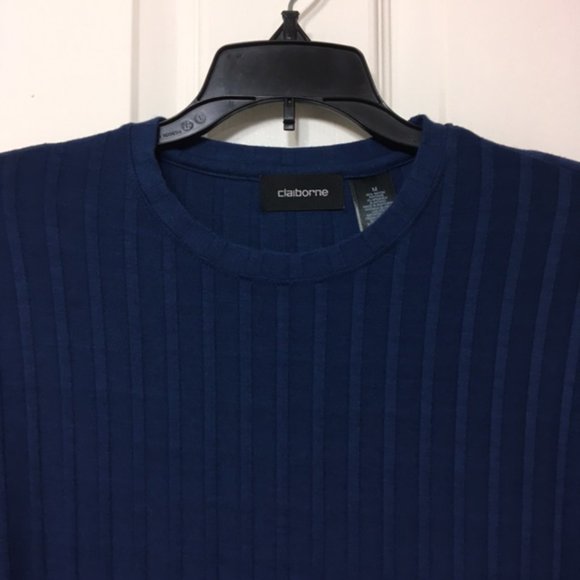 EUC - Claiborne, Men, Crewneck Sweater, Long Sleeve, Blue, size M - Picture 8 of 14